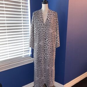 Donna Karan Intimates Leopard Print Lounge Gown – Size 1X